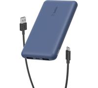 Belkin Batteria esterna portatile da 10000mAh, caricabatteria USB-C 10K con 1 porta USB-C e 2 porte USB-A, power bank con ricarica da 15 W per iPhone, Samsung Galaxy, Pixel, AirPods, iPad ecc - Blu