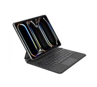 Belkin Custodia per iPad Pro con supporto magnetico, tastiera Bluetooth retroilluminata, controlli multi-gesto, custodia in pelle, custodia in pelle, QWERTY, tasti multimediali per iPad M4 Pro da 13