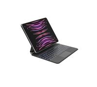 Belkin Custodia per iPad Pro con supporto magnetico, tastiera Bluetooth retroilluminata, controlli multi-gesto, custodia in pelle, custodia in pelle, QWERTY, tasti multimediali per iPad M4 Pro da 13