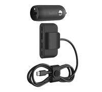Belkin Boost↑Charge™ Caricabatterie da auto veloce da 30 W, design compatto con porta di erogazione di alimentazione USB-C, prolunga di alimentazione USB a 4 porte, compatibilità universale per iPhone