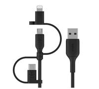 Belkin BOOST CHARGE cavo USB 1 m USB A USB C/Micro-USB B/Lightning Nero