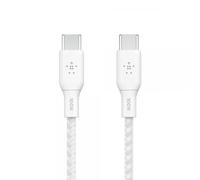 Belkin Cavo BoostCharge da USB-C a USB-C a doppia treccia PD 100W 2M Bianco