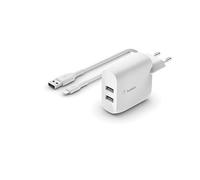 Belkin WCD001VF1MWH Caricabatterie per dispositivi mobili Universale Bianco AC Interno