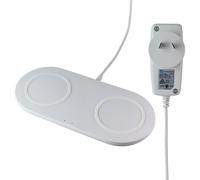 Belkin Boostcharge 10W Doppio Ricarica senza Fili Pad - Bianco (Australiana)