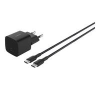 Belkin Caricatore USB-C da 25 W con cavo tipo C da 60 W (1 metro), ricarica rapida USBC PD 3.0 con PPS per Apple iPhone 16 Series, iPad Pro, Samsung Galaxy S25, Nintendo Switch e altri, nero