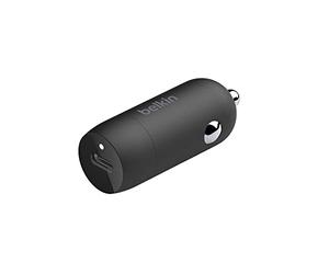 Belkin BoostCharge Caricabatteria da auto rapido da 30 W, design compatto con porta USB-C PD, caricatore auto USB C, compatibilità universale per iPhone 16, 15, 14, Galaxy S24, S23, Note, iPad, Pixel