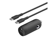 Belkin BoostCharge Caricabatteria da auto rapido da 30 W, design compatto con porta USB-C PD, compatibilità universale per iPhone 16, 15, 14, Galaxy S24, S23, Note, iPad