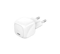 Belkin BoostCharge Caricabatteria da parete compatto da 30 W, caricatore USB-C PD rapido da viaggio per Apple iPhone Series 15, 14, 13, Samsung Galaxy S24, S23, iPad, AirPods, tablet e altro, bianco