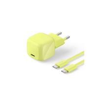 Belkin BoostCharge Caricatore USBC 30W con GaN + Cavo USB-C Intrecciato 2 m | Ricarica GaN Rapida e Compatta, USBC PD, Caricatore USB per iPhone, MacBook Neo, iPad, Samsung Galaxy, Google Pixel, AirPods