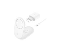 Belkin BoostCharge Cuffie, Smartphone Bianco USB Carica wireless Ricarica rapida Interno