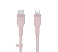 Belkin BoostCharge Flex Cavo da USB Type C a Lightning in silicone (2 m), certificazione MFi, ricarica rapida USB-C PD da 20 W, per iPhone 14/14 Plus, 13, 12, Pro, Max, mini, SE, iPad e altri - Rosa