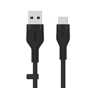 Belkin BoostCharge Flex Cavo da USB Type C a USB A, Cavo USB C ricarica rapida certificato USB-IF, per iPhone 16/15, Samsung Galaxy S24, Pixel, iPad, Nintendo Switch, Cavo USB Type-C, 3 m, nero