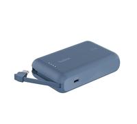 Belkin BoostCharge Power Bank 10000mAh con Cavo USB-C Integrato - Blu