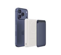 Belkin BoostCharge Power Bank 10000 mAh Magnetico, Certificato Qi2, Caricatore Portatile Sottile, Anello Magnetico, 2 Porte USB-C, Cavo USB-C Incluso, Power Bank 7,5 W per iPhone, Galaxy, Pixel, Beige