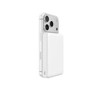 Belkin BoostCharge Power Bank Magnetico 10000mAh, Certificato Qi2, Caricatore Portatile Sottile con 2 Porte USB-C, Cavo USB-C, Power Bank Leggero 7,5 W per iPhone, Galaxy, Pixel e Altri, Bianco