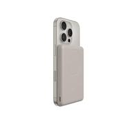 Belkin BoostCharge Power Bank Magnetico 5000mAh, Qi2 7.5W Caricatore Portatile Sottile con Anello Magnetico e Porta USB-C, Cavo USB-C Incluso, Power Bank per iPhone, Galaxy, Pixel, iPad e altro, Beige