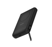 Belkin UltraCharge Pro Power Bank 10.000 mAh Magnetico Qi2 25W, Caricatore Portatile USBC 2 in 1 con Anello Magnetico, Supporto e Display Digitale, Power Bank per iPhone, Galaxy, Pixel, iPad, Nero