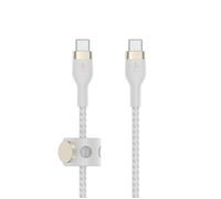 Belkin BOOSTCHARGE PRO Flex cavo USB USB 2.0 2 m USB C Bianco (PRO FLEX USB-C/USB-C CBL FAST C - SILICONE CABLE SUPPORTS FAST C