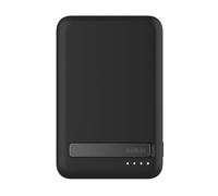 Belkin BoostCharge Pro Power Bank Magnetico 5000mAh con Qi2, caricabatterie portatile compatibile con MagSafe, supporto integrato, power bank wireless per iPhone 16, iPhone 15, 14 e altri, Nero