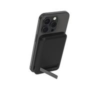 Belkin BoostCharge Pro Power Bank Magnetico 5000mAh con Qi2, caricabatterie portatile compatibile con MagSafe, supporto integrato, power bank wireless per iPhone 16, iPhone 15, 14 e altri, Nero