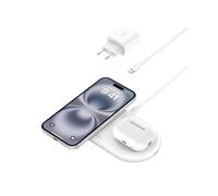 Belkin WIZ021vfWH Belkin WIZ021VFBK Caricabatterie wireless per due di Belkin