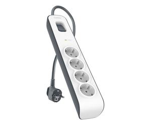 Belkin BSV400vf2M-V2 Grigio, Bianco 4 presa(e) AC 250 V 2 m