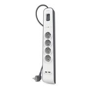 Belkin BSV401VF2M Presa multipla 4 prese + 2 USB con protezione