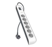 Belkin BSV603ca2m Presa Filtrata Multipla, Protezione dalle Sovracorrenti, 6 Prese di Corrente, EU Tipo Francia