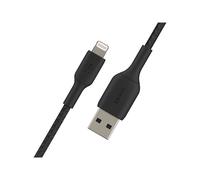 Belkin cavo Lightning intrecciato (cavo Boost Charge Lightning/cavo USB per iPhone, iPad, AirPods) cavo di ricarica per iPhone certificato MFi, cavo Lightning intrecciato a USB-A, (1 m, nero)