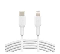 Belkin Cavo da USB-C a Lightning (Cavo di ricarica rapida per iPhone 14 o versioni precedenti), Boost Charge Cavo USB-C per iPhone certificato MFi (bianco 1 m)