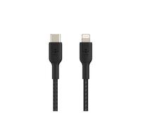 Belkin CAA004BT1MBK 1 m Lightning USB C Maschio Maschio Nero Braided USB-C to