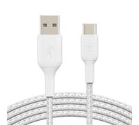 Belkin Boost Charge Usb-a To Usb-c Cable Braided 0.15m One Size White