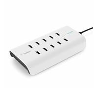Belkin 10 Port Usb Charging Station Charger Bianco