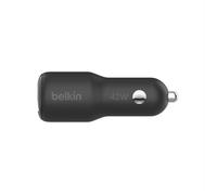 Belkin - Caricabatteria Da Auto Doppio Usb-c 30w +usb-a 12w-nero Belkin