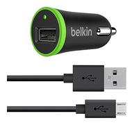 Belkin Caricabatteria da Auto Universale con Cavo di Ricarica e Sincronizzazione Micro-USB, 12 W, 1.2 m, Nero