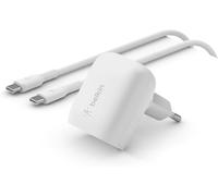Belkin Caricabatteria da Parete USB-C Power Delivery da 20 W, Caricatore Rapido Certificato USB-C Pd 3.1 Pps, Design Compatto per i Viaggi, per iPhone 15, Pro, Max, Mini, iPad, Galaxy, Pixel e Altri