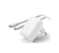 Belkin WCA005vf1MWH-B5 Bianco Interno (30W USB-C CHARGER WITH POWER - DELIVERY AND PPS TECHNOLOGY INCL)