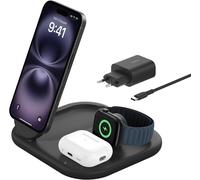 Belkin Caricabatteria wireless magnetico e pieghevole 3 in 1 con Qi2 (15 W)