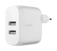 Belkin Dual Usb-a Wall Charger 12w X2 One Size White
