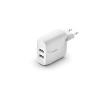 Belkin Dual Usb-a Wall Charger 12w X2 One Size White