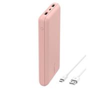 Belkin Caricabatterie portatile USB-C 20K, power bank 20000mAh con ingresso/uscita Type-C, 2 porte USB-A e cavo da USB-C a USB-A incluso per iPhone, Galaxy, iPad, Pixel, AirPods - Oro rosa