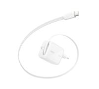 Belkin Caricabatterie USBC GaN 67W con Cavo USB-C Retrattile 1m e Porta USB C, Caricatore per iPhone, Ricarica Rapida per iPhone 17, 16 Series, Galaxy S26 Series, AirPods, Tablet, MacBook e Chromebook