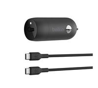 Belkin Caricatore Auto USB-C 30W con Cavo USB-C 1m Nero Ricarica Rapida