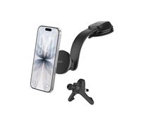 Belkin Caricatore da auto wireless, supporto magnetico per bocchetta dell'aria e supporto per cruscotto con cavo USB C, ricarica rapida compatibile con MagSafe per iPhone 17, Galaxy S25, Pixelsnap, e