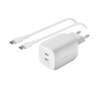 Belkin, Caricatore da muro rapido due USB-C GaN 65W PD e PPS con cavo USB-C