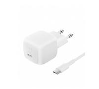 Belkin Caricatore da parete compatto da 45 W con cavo da USB-C a USB-C, ricarica rapida per Apple iPhone 16, 15, 14, Plus, Pro, Pro Max, Galaxy S25 Series, S24, Pixel 9, iPad, AirPods e altri, bianco
