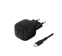 Belkin Caricatore da parete compatto da 45 W con cavo da USB-C a USB-C, ricarica rapida per Apple iPhone 16, 15, 14, Plus, Pro, Pro Max, Galaxy S25 Series, S24, Pixel 9, iPad, AirPods e altri, nero