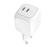 Belkin, Caricatore da parete Doppio USB-C PD 3.0 / PPS 50W Ultra-compatto GaN