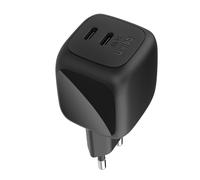 Belkin, Caricatore da parete Doppio USB-C PD 3.0 / PPS 50W Ultra-compatto GaN