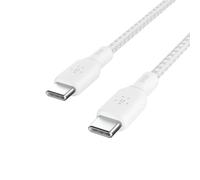 Belkin Cavo BoostCharge da USB-C a USB-C a doppia treccia PD 100W 3M Bianco